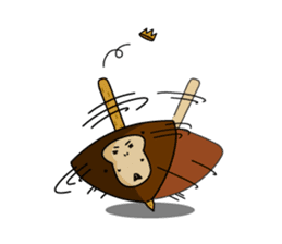 Happy New Year in the monkey 3days sticker #9318797