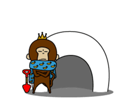 Happy New Year in the monkey 3days sticker #9318801