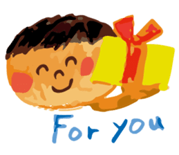Warm fuzzy Boy sticker #9319579