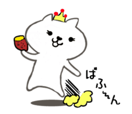 Cute cat princess sticker #9320694