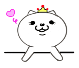 Cute cat princess sticker #9320697