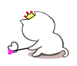 Cute cat princess sticker #9320701