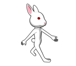 Gesture rabbit sticker #9320983