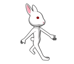 Gesture rabbit sticker #9320983