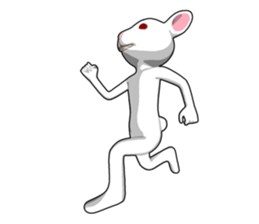 Gesture rabbit sticker #9320985