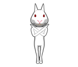 Gesture rabbit sticker #9320989