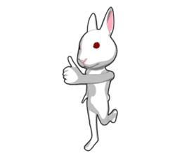 Gesture rabbit sticker #9320991