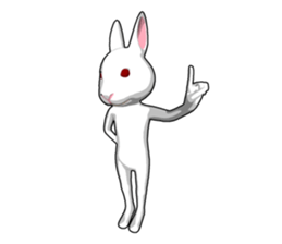 Gesture rabbit sticker #9320999
