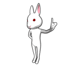 Gesture rabbit sticker #9320999