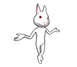 Gesture rabbit sticker #9321001