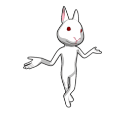 Gesture rabbit sticker #9321001