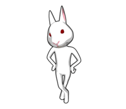 Gesture rabbit sticker #9321003