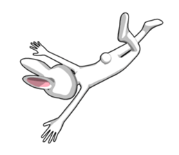 Gesture rabbit sticker #9321007