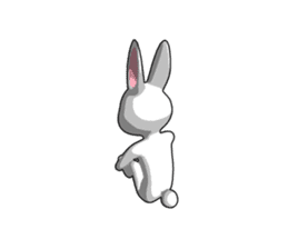 Gesture rabbit sticker #9321009