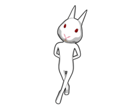 Gesture rabbit sticker #9321019