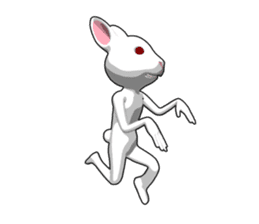 Gesture rabbit sticker #9321025