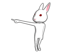 Gesture rabbit sticker #9321029