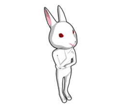 Gesture rabbit sticker #9321031