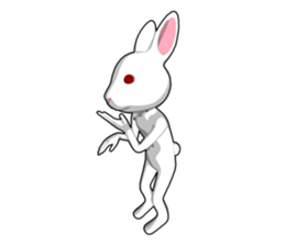 Gesture rabbit sticker #9321033