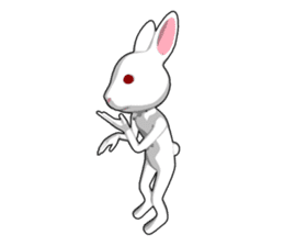 Gesture rabbit sticker #9321033