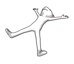 Gesture rabbit sticker #9321035