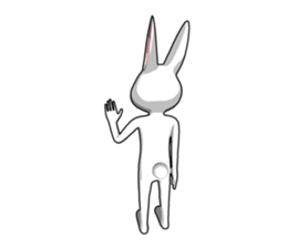 Gesture rabbit sticker #9321037