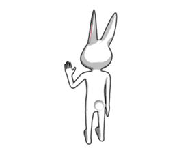 Gesture rabbit sticker #9321037
