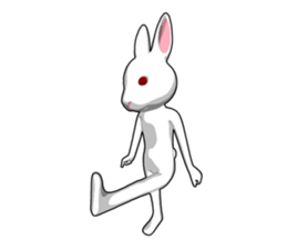 Gesture rabbit sticker #9321039