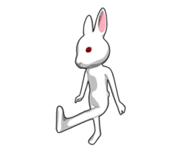 Gesture rabbit sticker #9321039