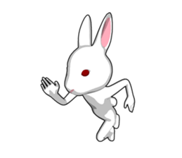 Gesture rabbit sticker #9321041