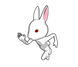 Gesture rabbit sticker #9321041