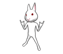 Gesture rabbit sticker #9321043