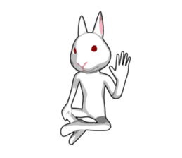 Gesture rabbit sticker #9321045