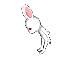 Gesture rabbit sticker #9321047