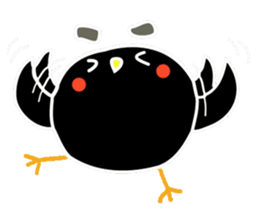 Hello Charcoal - black chicken sticker #9322369