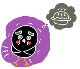 Hello Charcoal - black chicken sticker #9322372