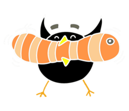 Hello Charcoal - black chicken sticker #9322373