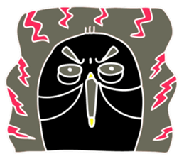 Hello Charcoal - black chicken sticker #9322376