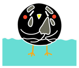Hello Charcoal - black chicken sticker #9322378