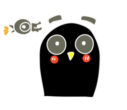 Hello Charcoal - black chicken sticker #9322379