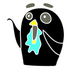 Hello Charcoal - black chicken sticker #9322382