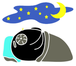 Hello Charcoal - black chicken sticker #9322384