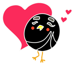 Hello Charcoal - black chicken sticker #9322385