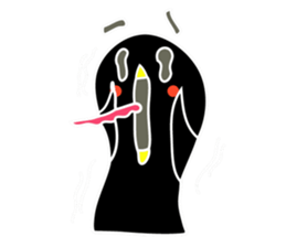 Hello Charcoal - black chicken sticker #9322387