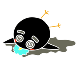 Hello Charcoal - black chicken sticker #9322391