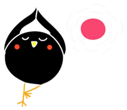 Hello Charcoal - black chicken sticker #9322392