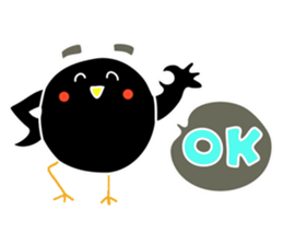 Hello Charcoal - black chicken sticker #9322393