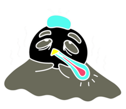 Hello Charcoal - black chicken sticker #9322396