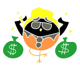 Hello Charcoal - black chicken sticker #9322398