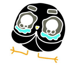 Hello Charcoal - black chicken sticker #9322400